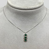 Collana trilogy di pietre e diamanti