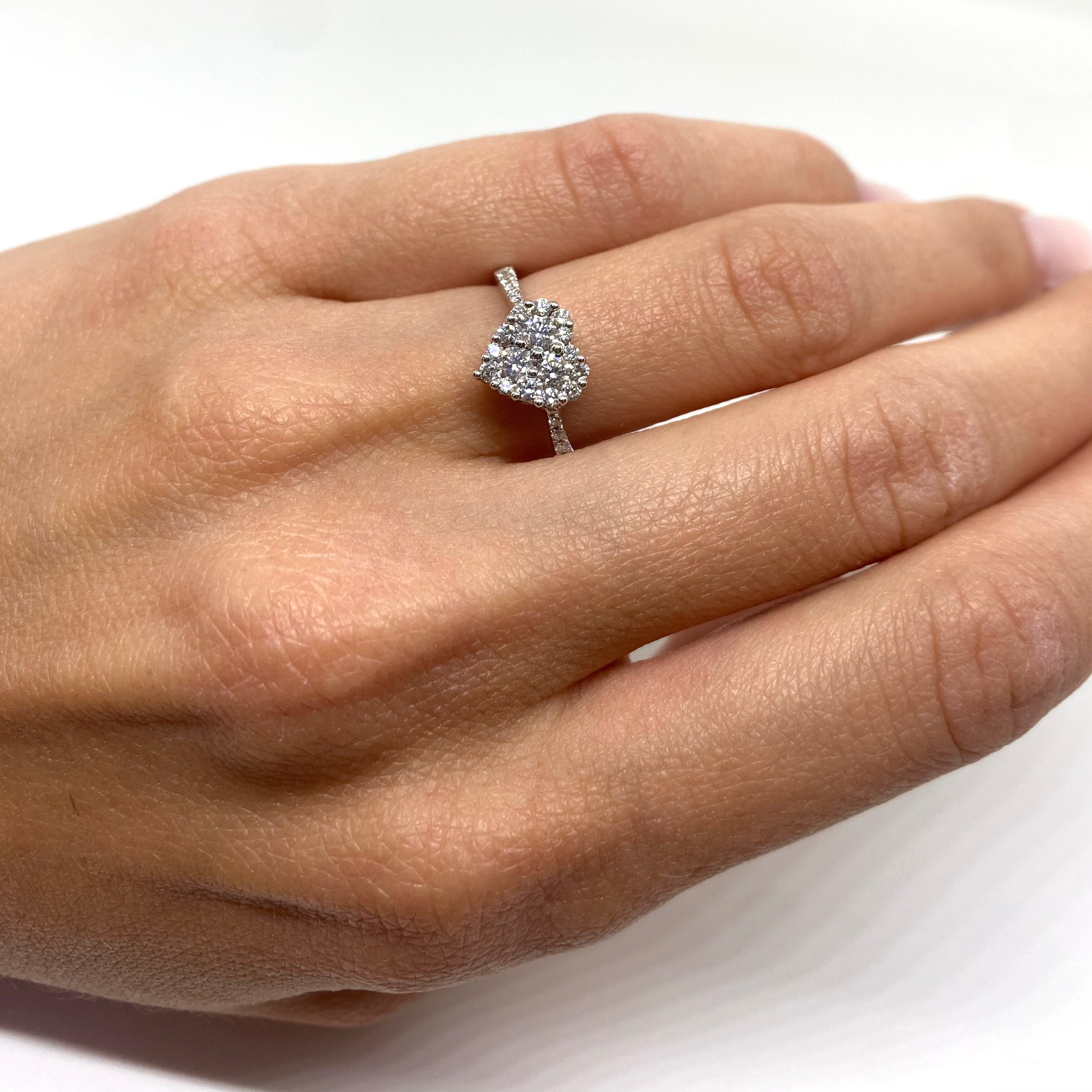 Anello Cuore - Oro e Diamanti