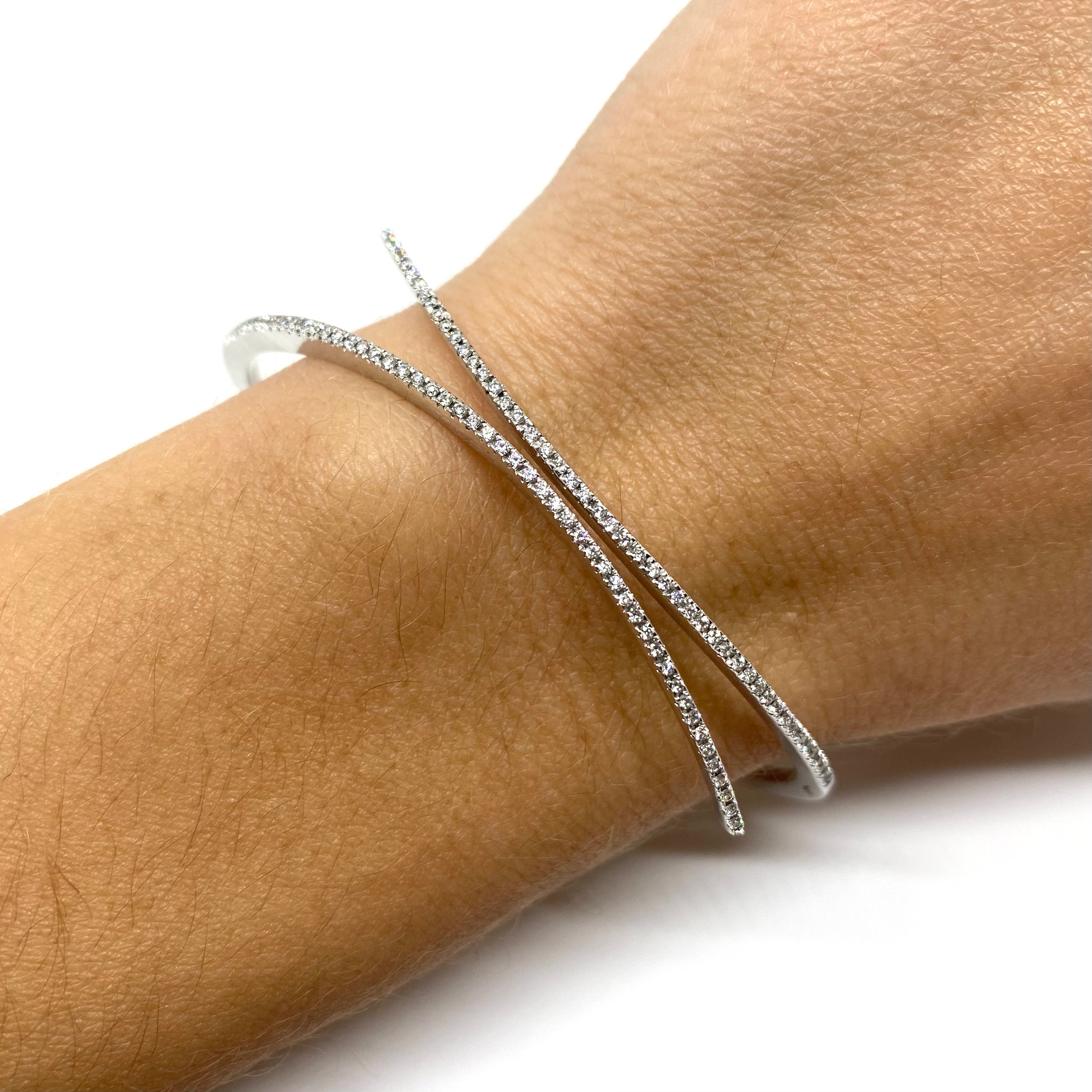 Bracciale Rigido - Oro e Diamanti