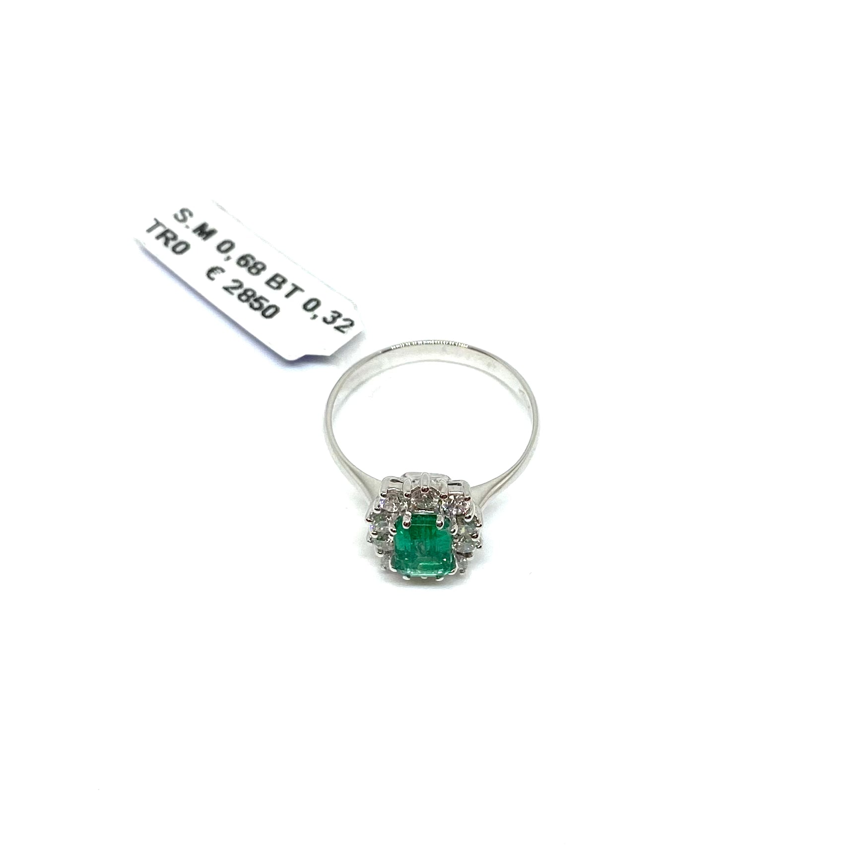 Anello Smeraldo - Oro e Diamanti