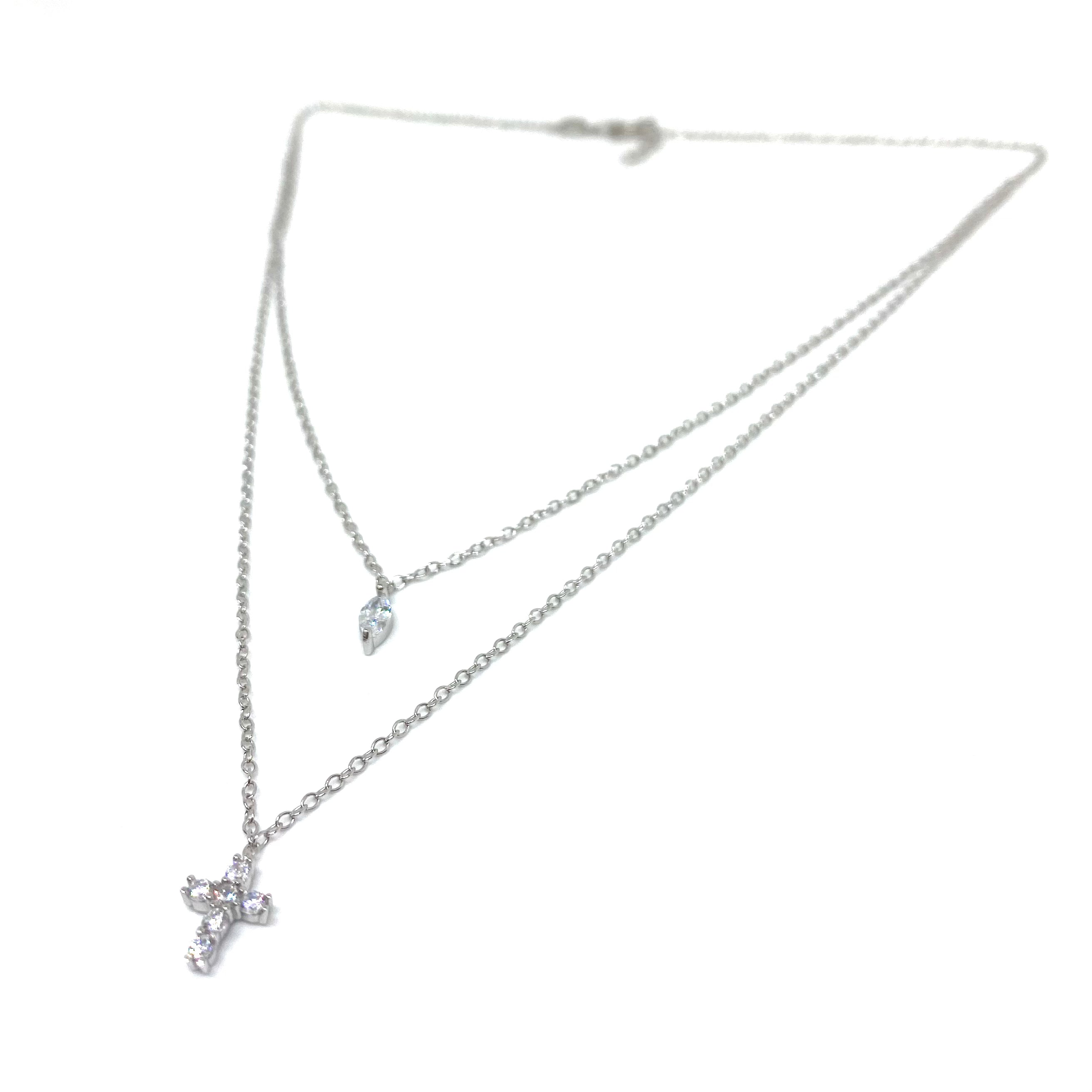 Collana Doppia Croce