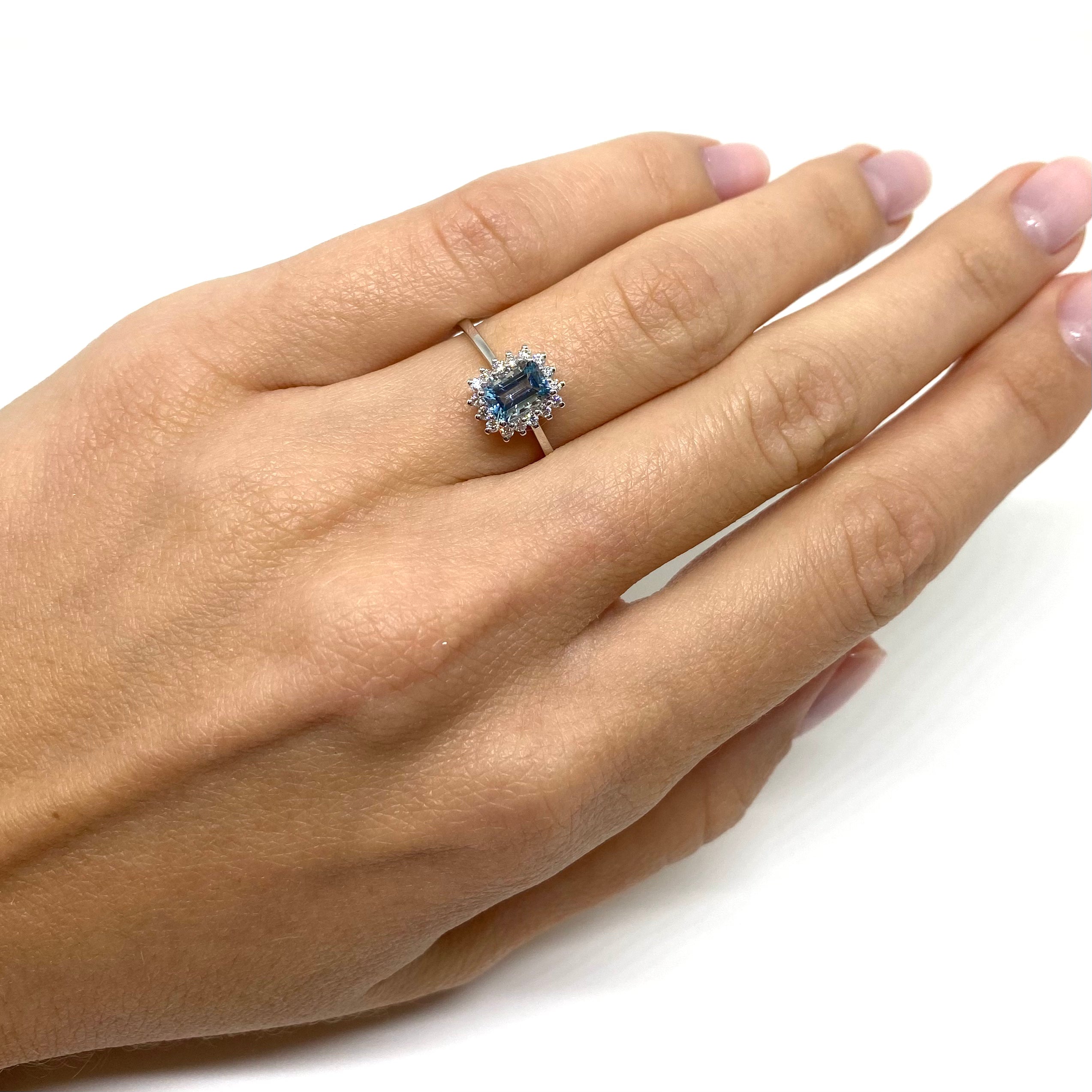 Anello Kate - Acquamarina