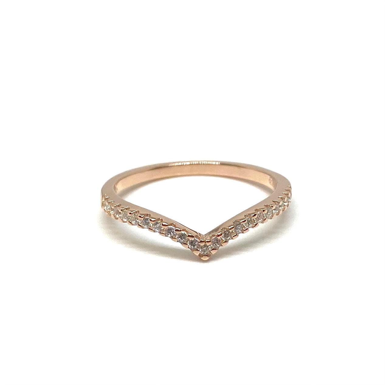 Veretta a V - rosegold
