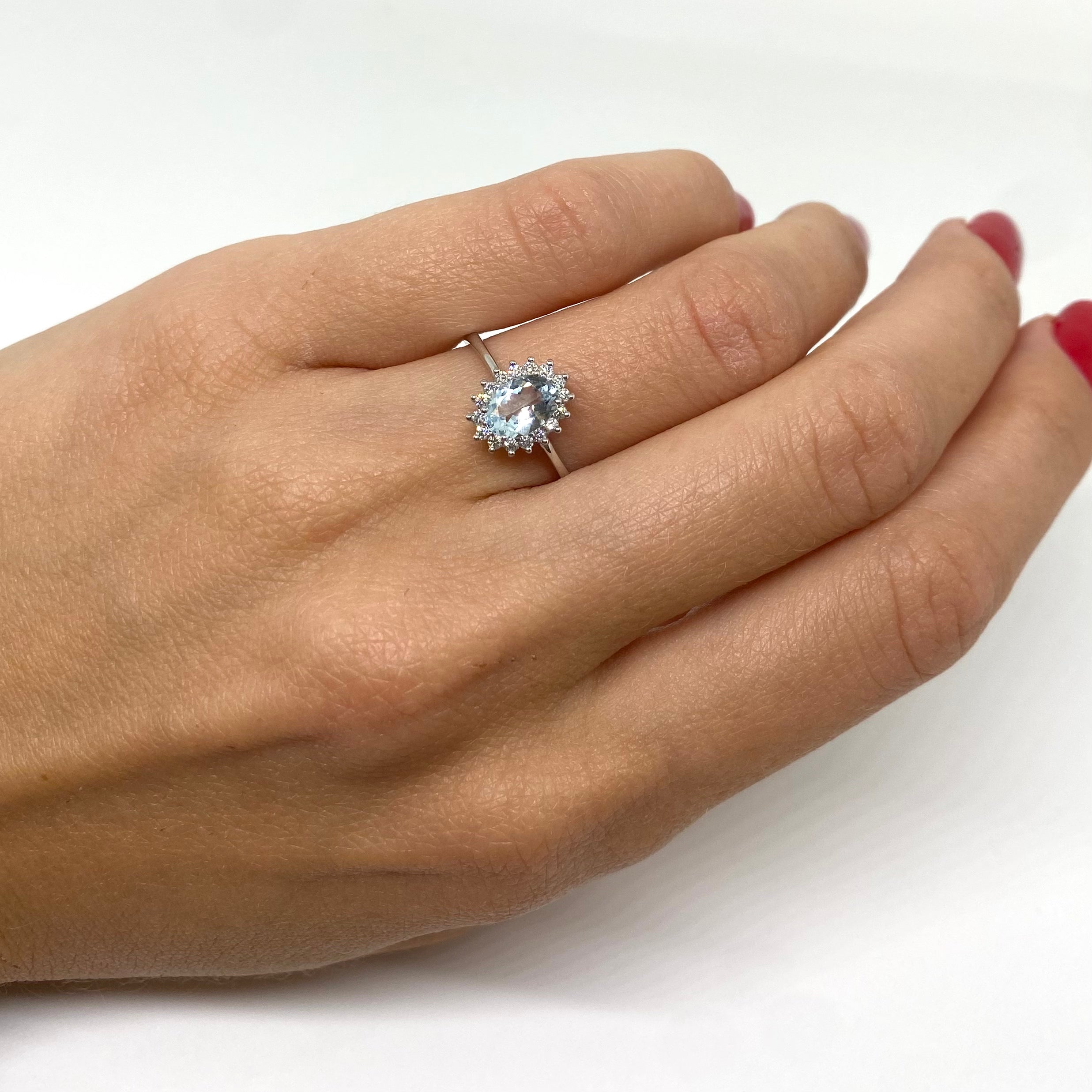 Anello Kate Acquamarina