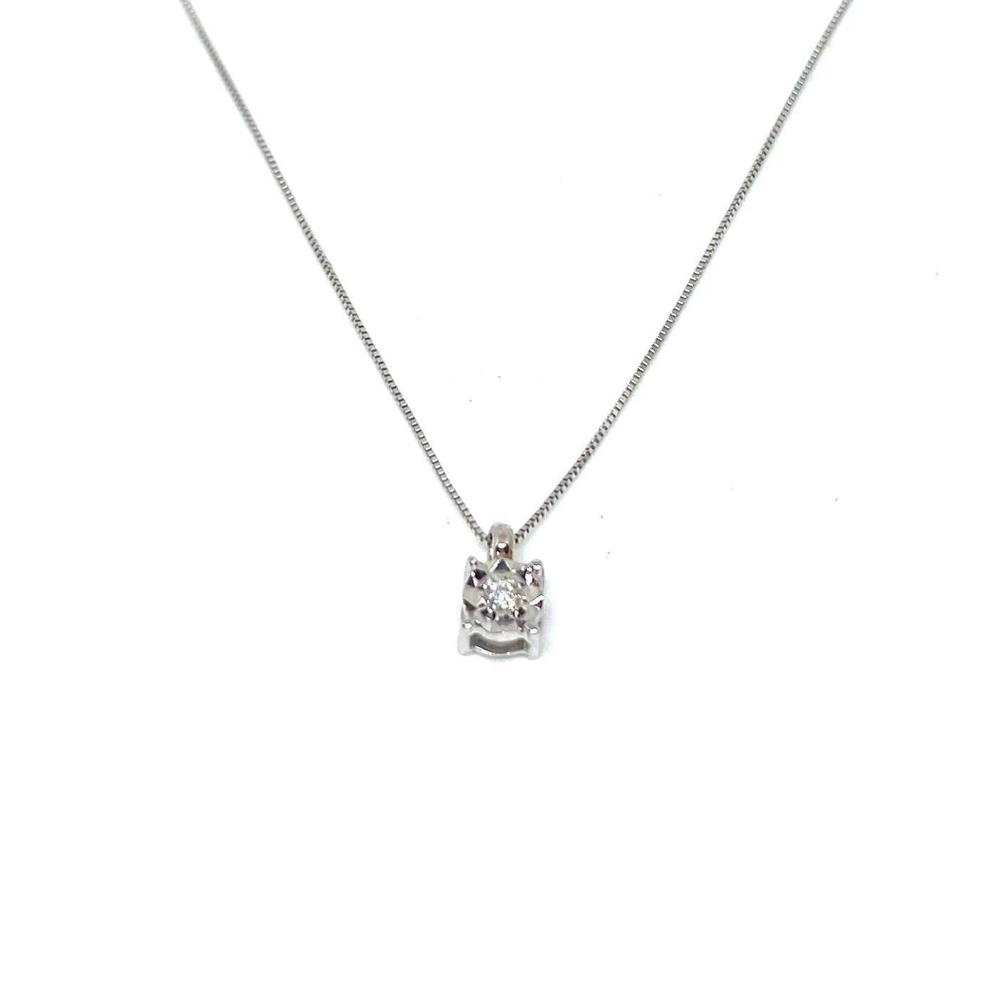 Collana Punto Luce Reflex - Oro e Diamanti