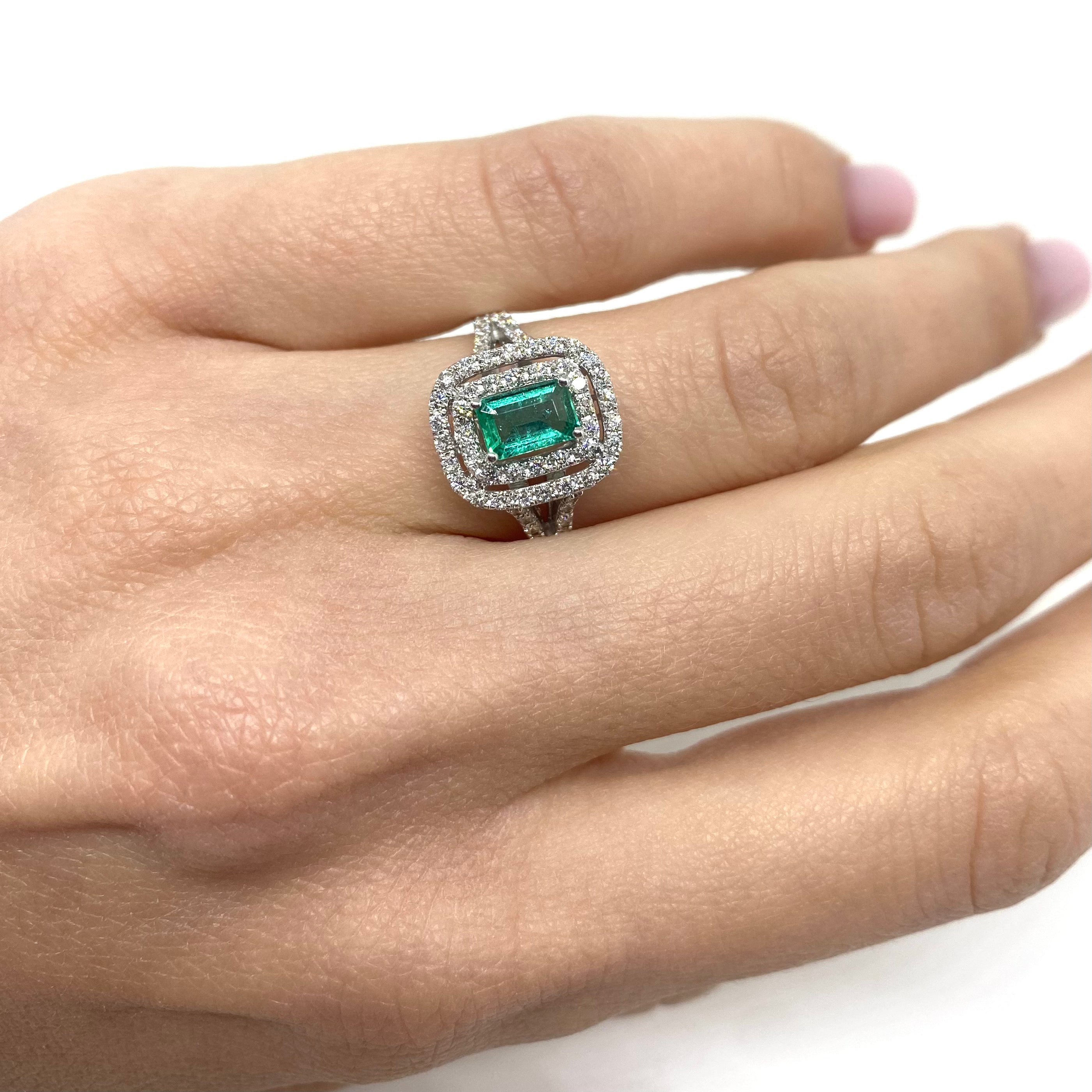 Anello Kate - Smeraldo e Diamanti