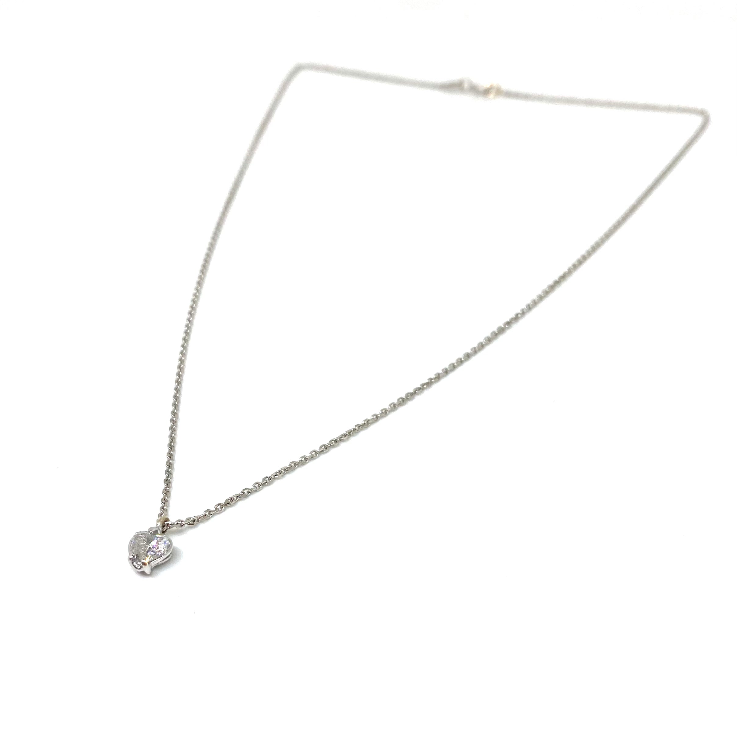 Collana Punto Luce Cuore - Diamanti e Oro