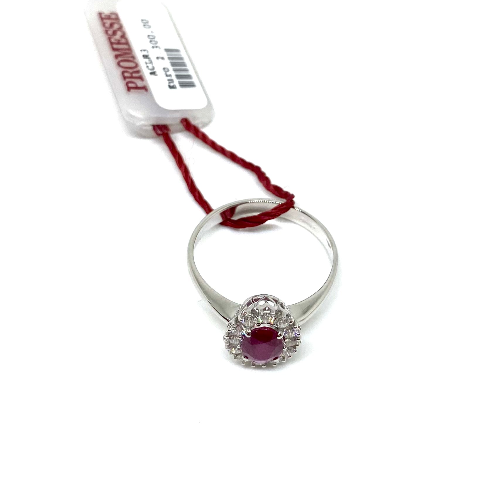Anello Kate Rubino - Montatura Cuori