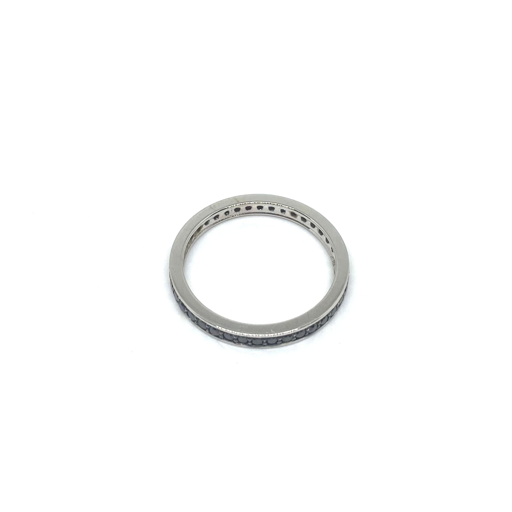 Veretta Oro Bianco e Diamanti Neri