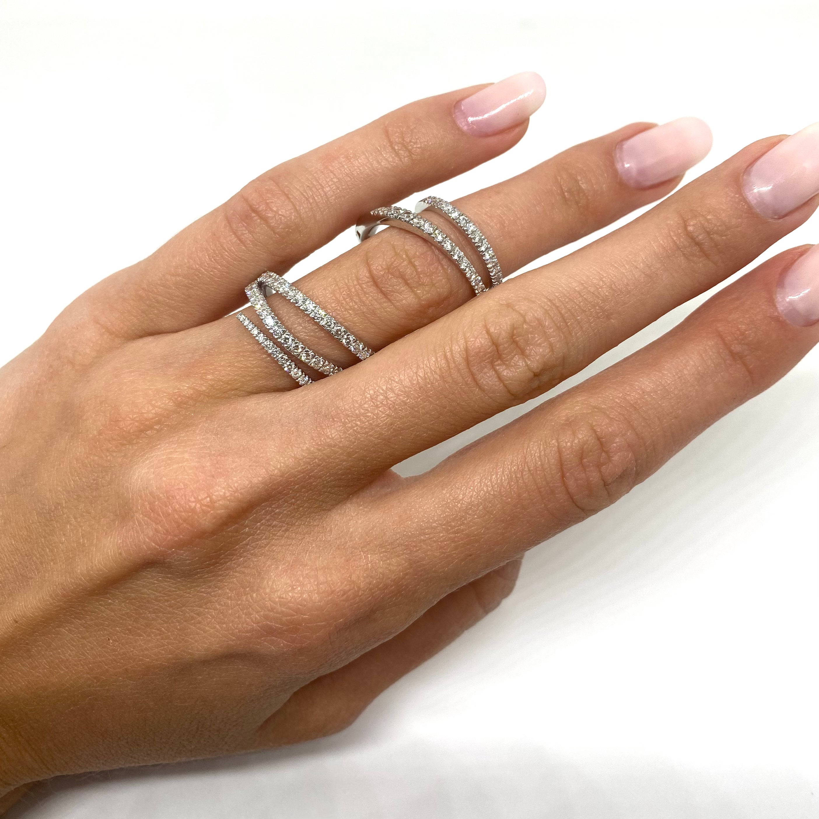 Anello a Fascia Mobile - Oro e Diamanti