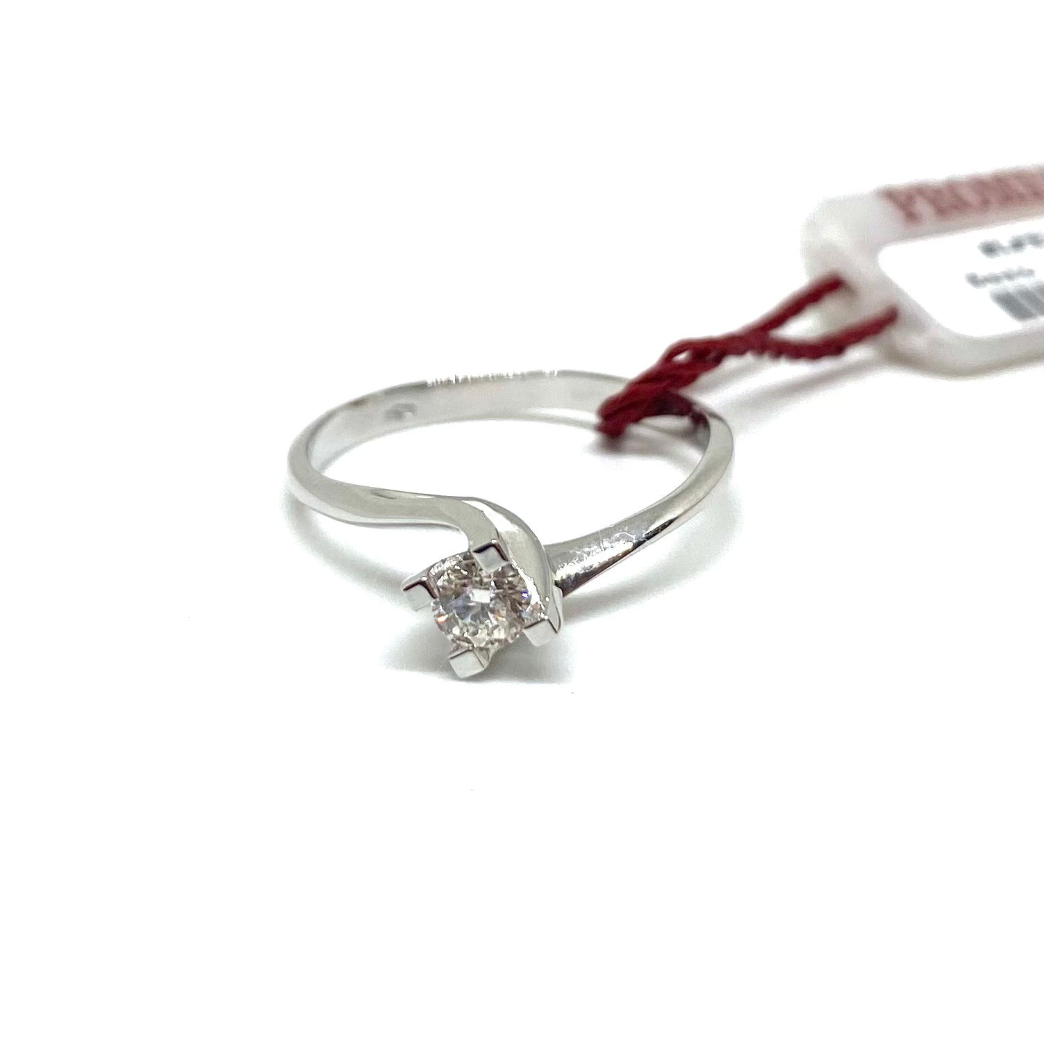 Anello Solitario Montatura Valentino- Griffe Quadrate