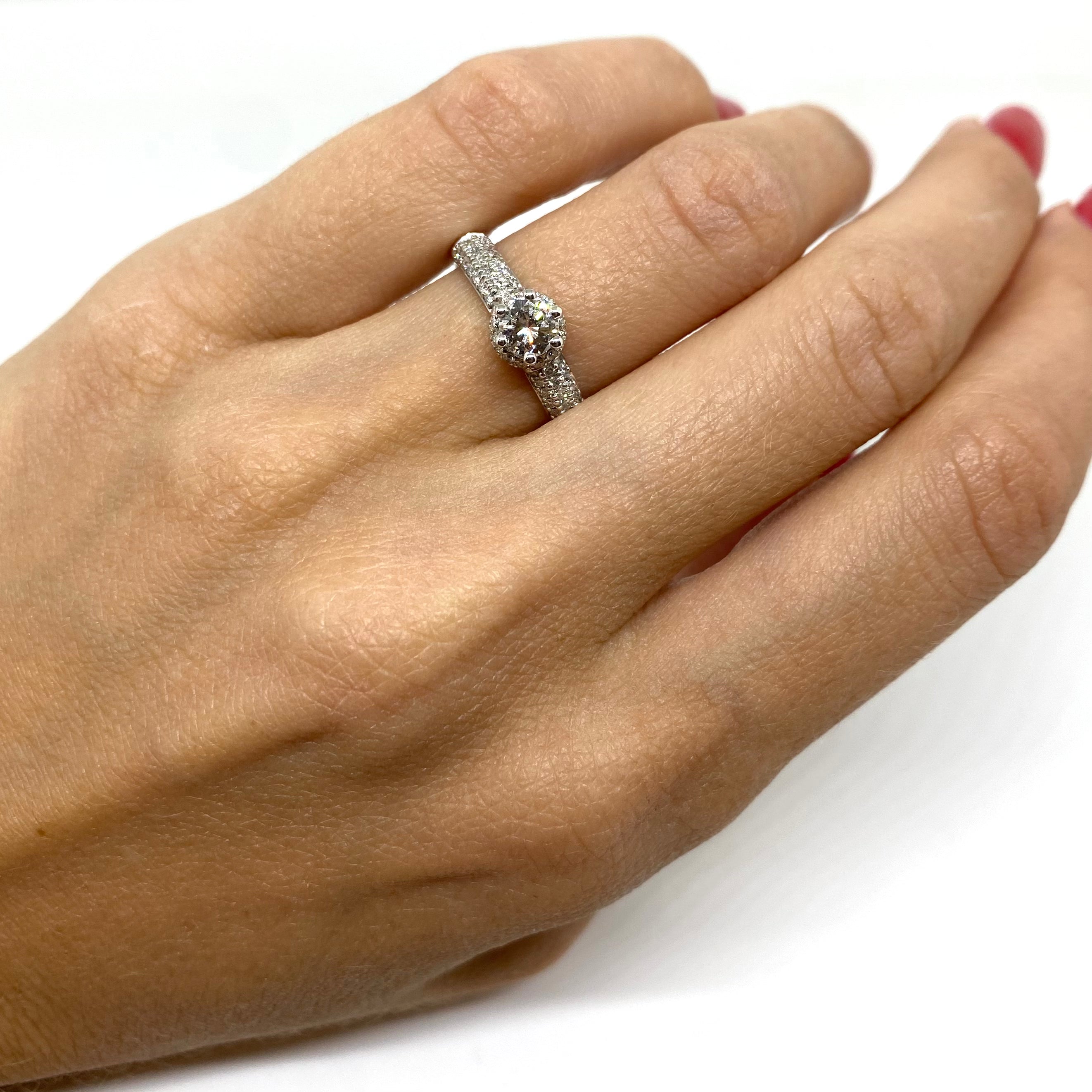 Solitario Princess - Diamanti sul Gambo