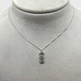 Collana trilogy di pietre e diamanti