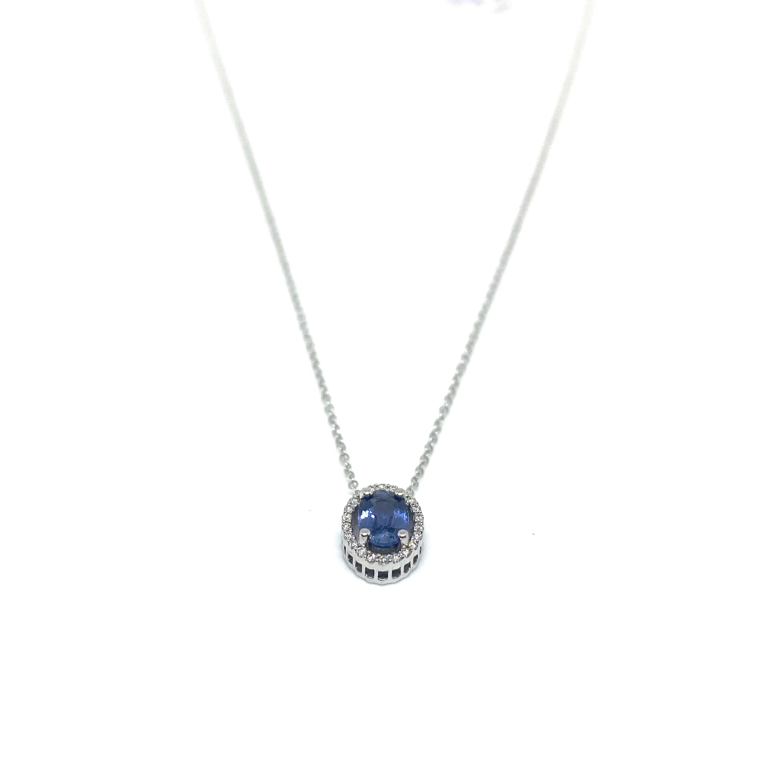 Collana Zaffiro Blu