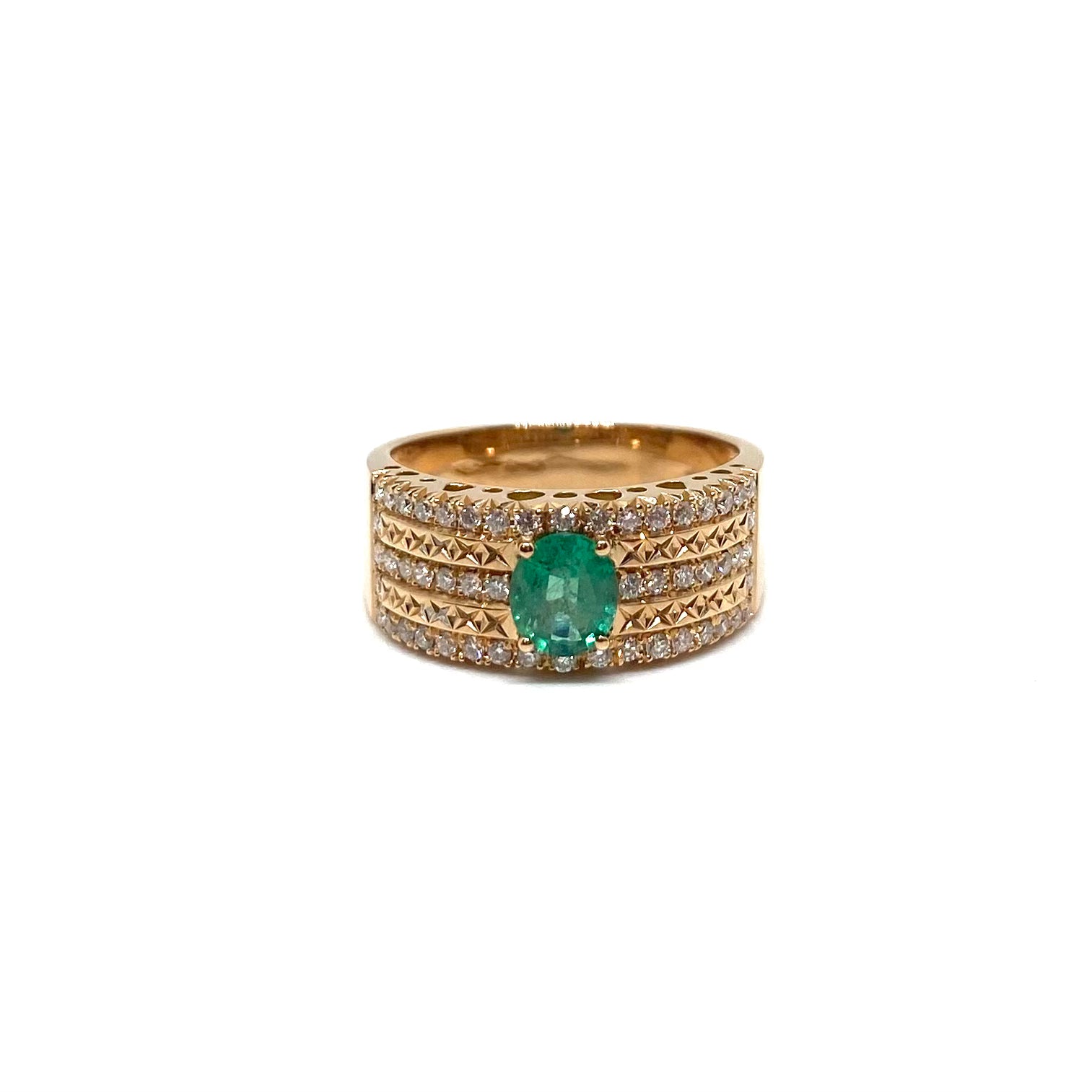 Anello Fascia Oro e Diamanti
