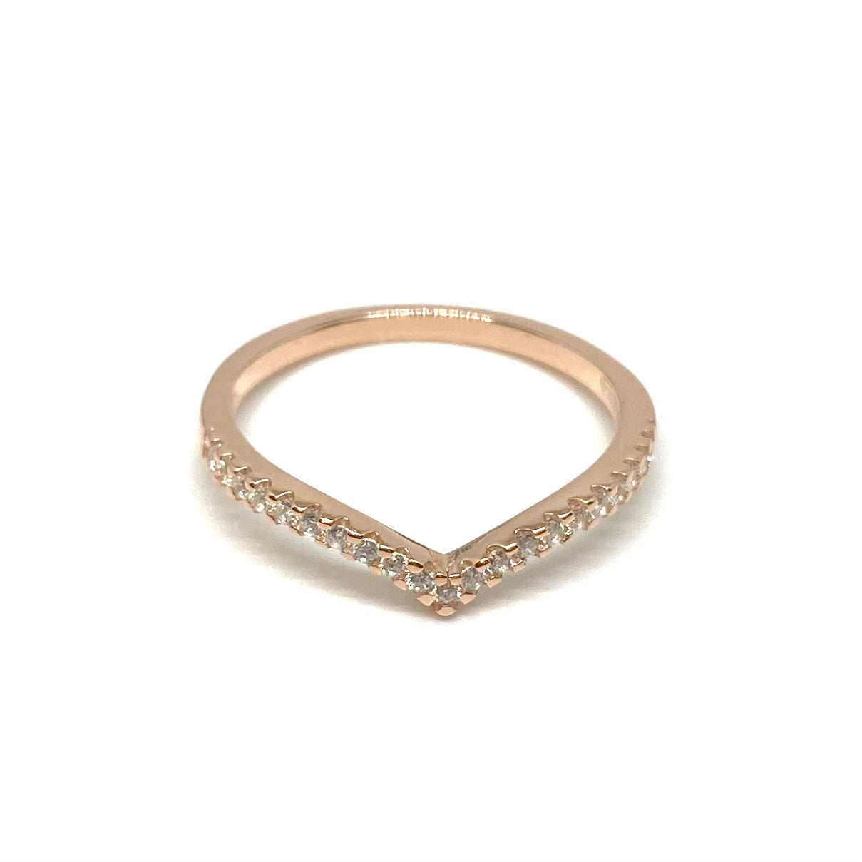 Veretta a V - rosegold
