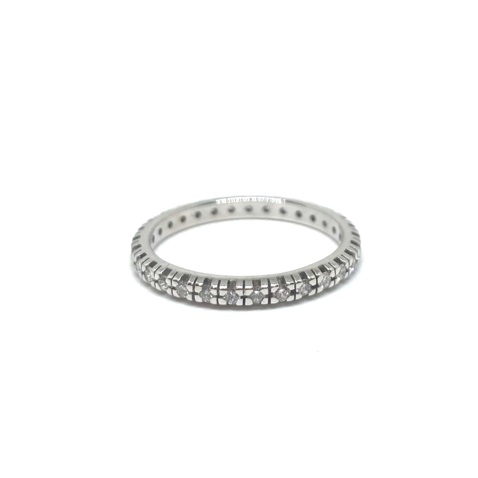 Veretta Oro Bianco e Diamanti