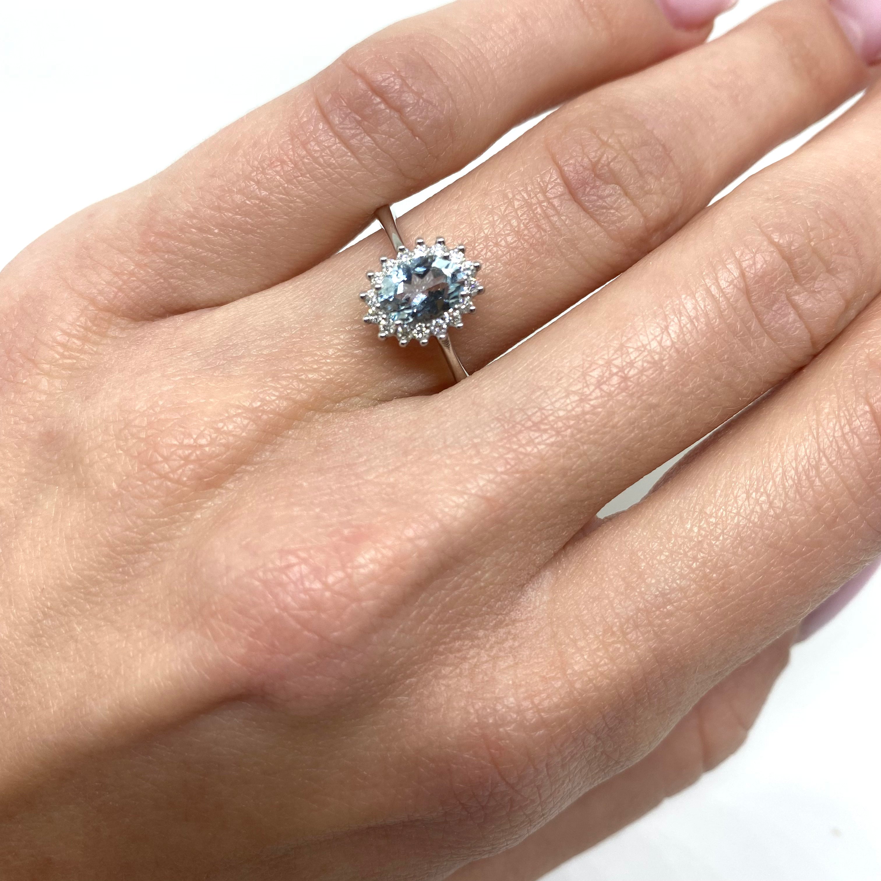 Anello Kate Acquamarina