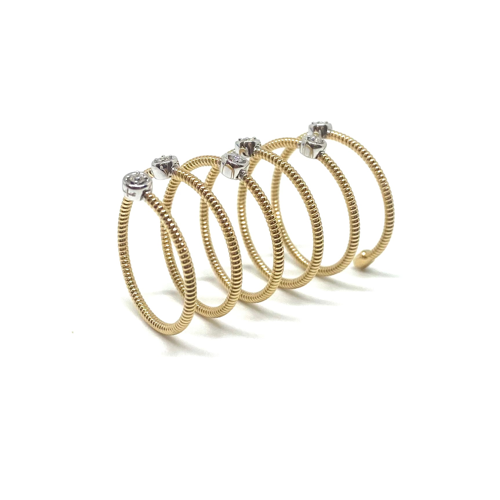 Anello Snodabile - Oro Giallo e Diamanti