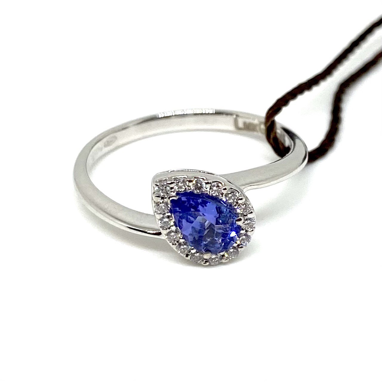 Anello goccia - tanzanite