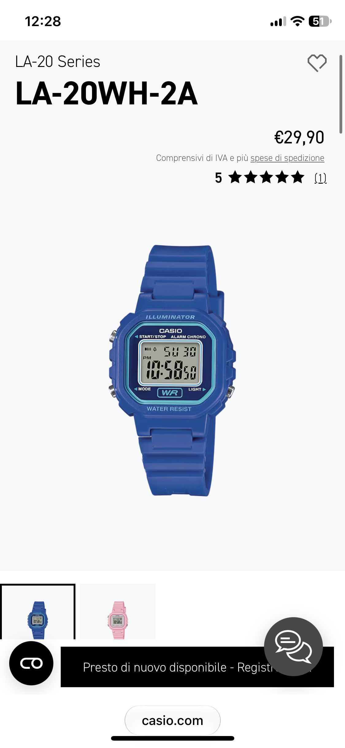 Casio Digitale - LA-20WH-2ADF