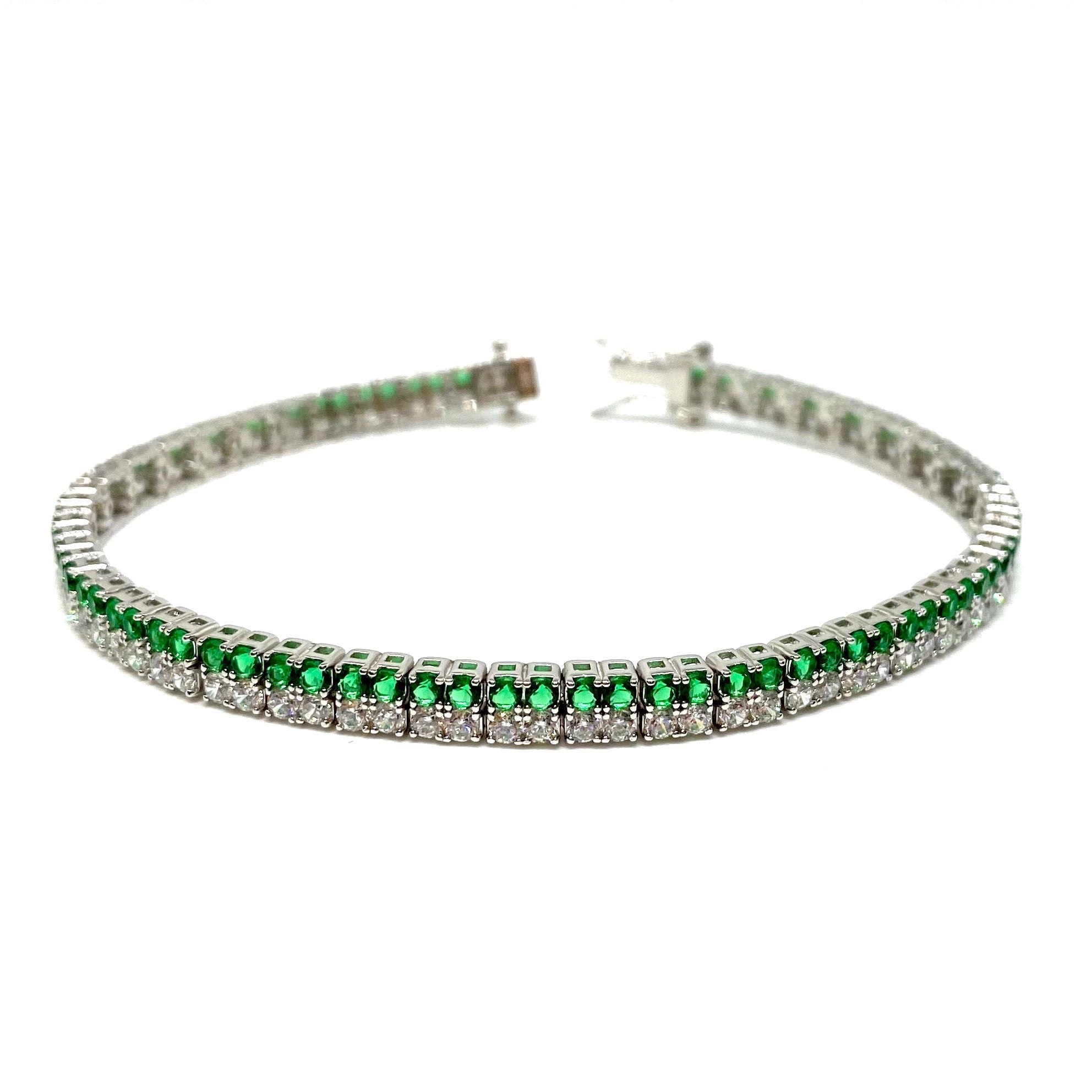 Bracciale tennis doppio - colors