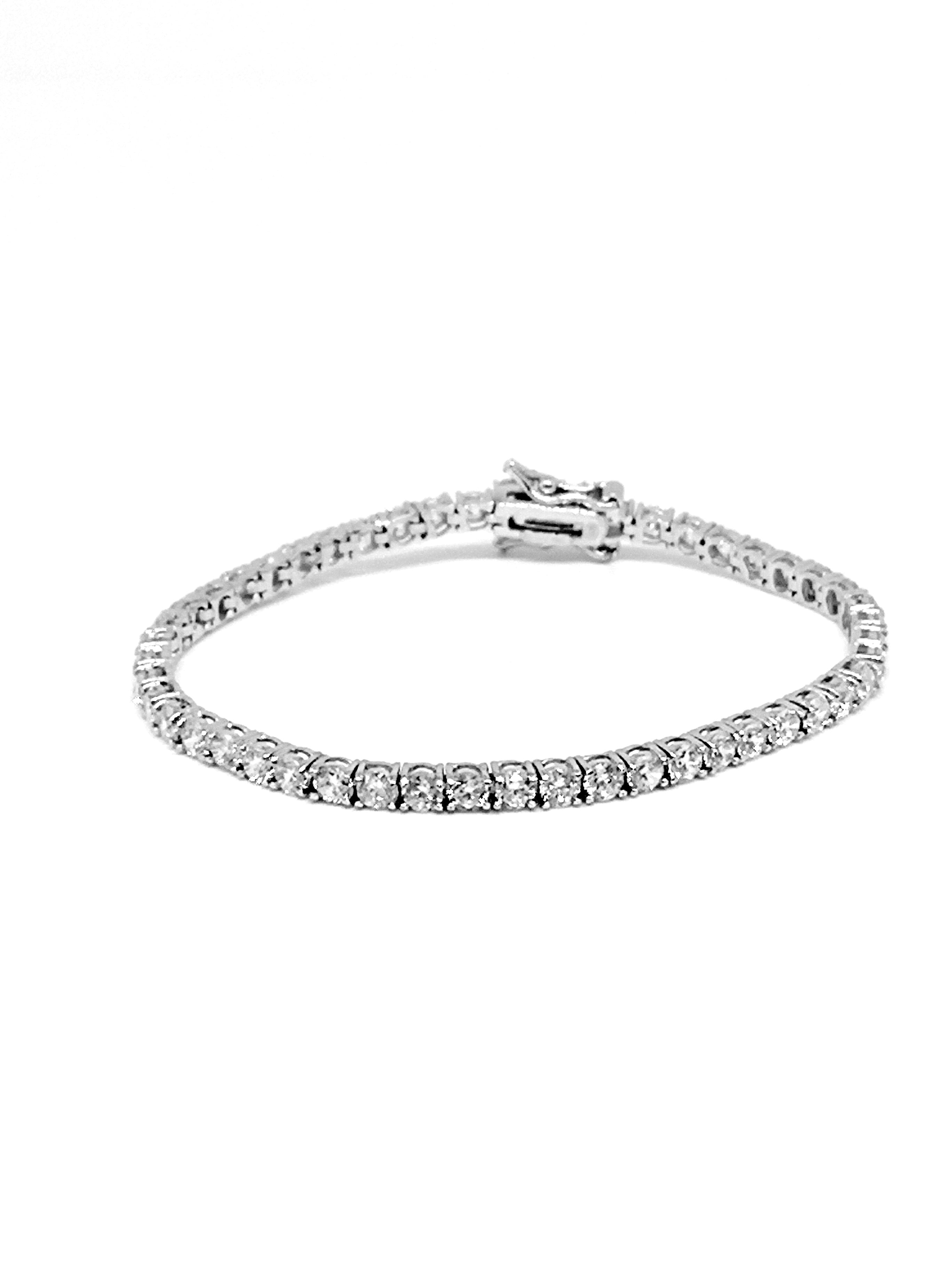 Bracciale Tennis |  𝗔𝗿𝗴𝗲𝗻𝘁𝗼 925 Made in Italy 𝟯𝗠𝗠