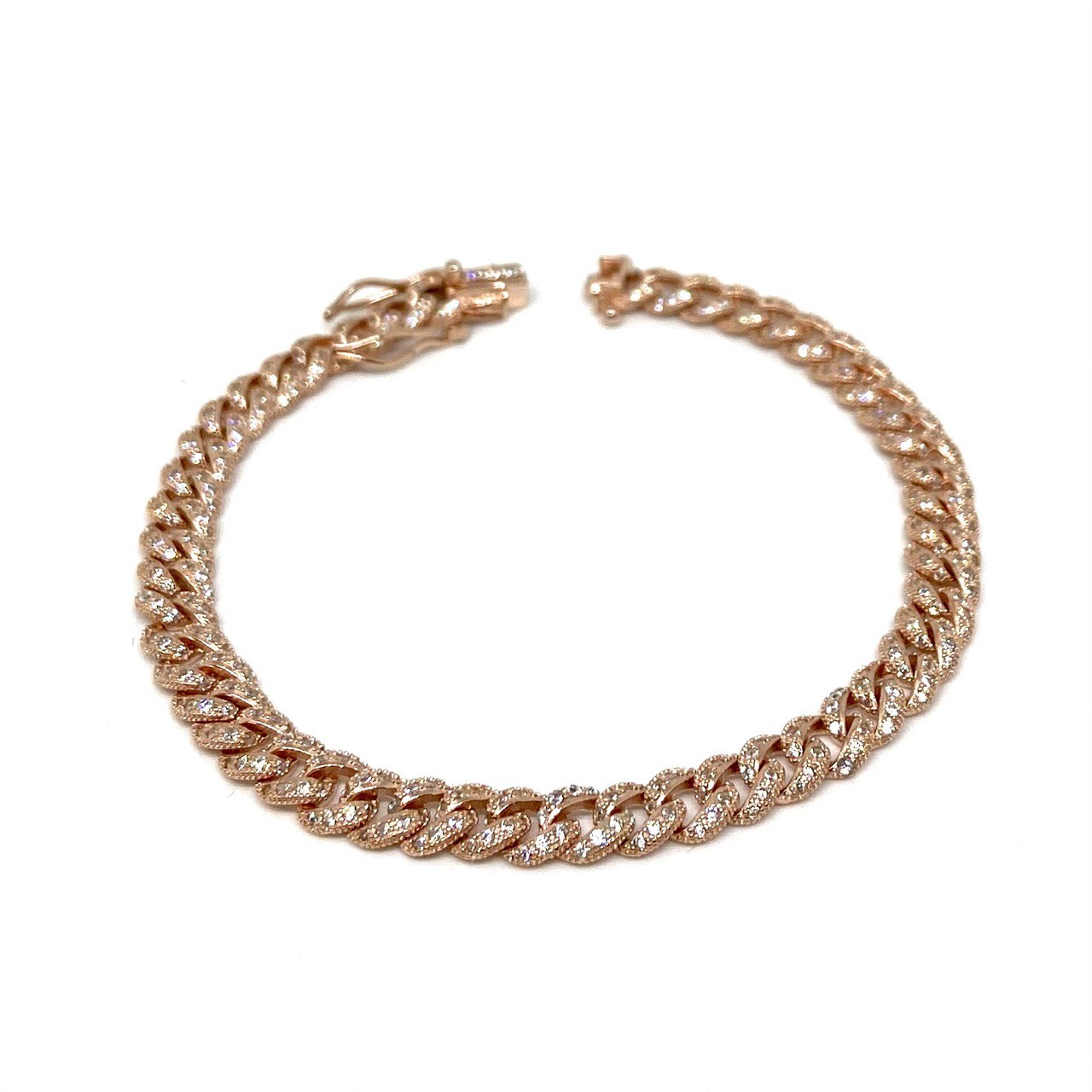 Bracciale groumette slim - rosegold
