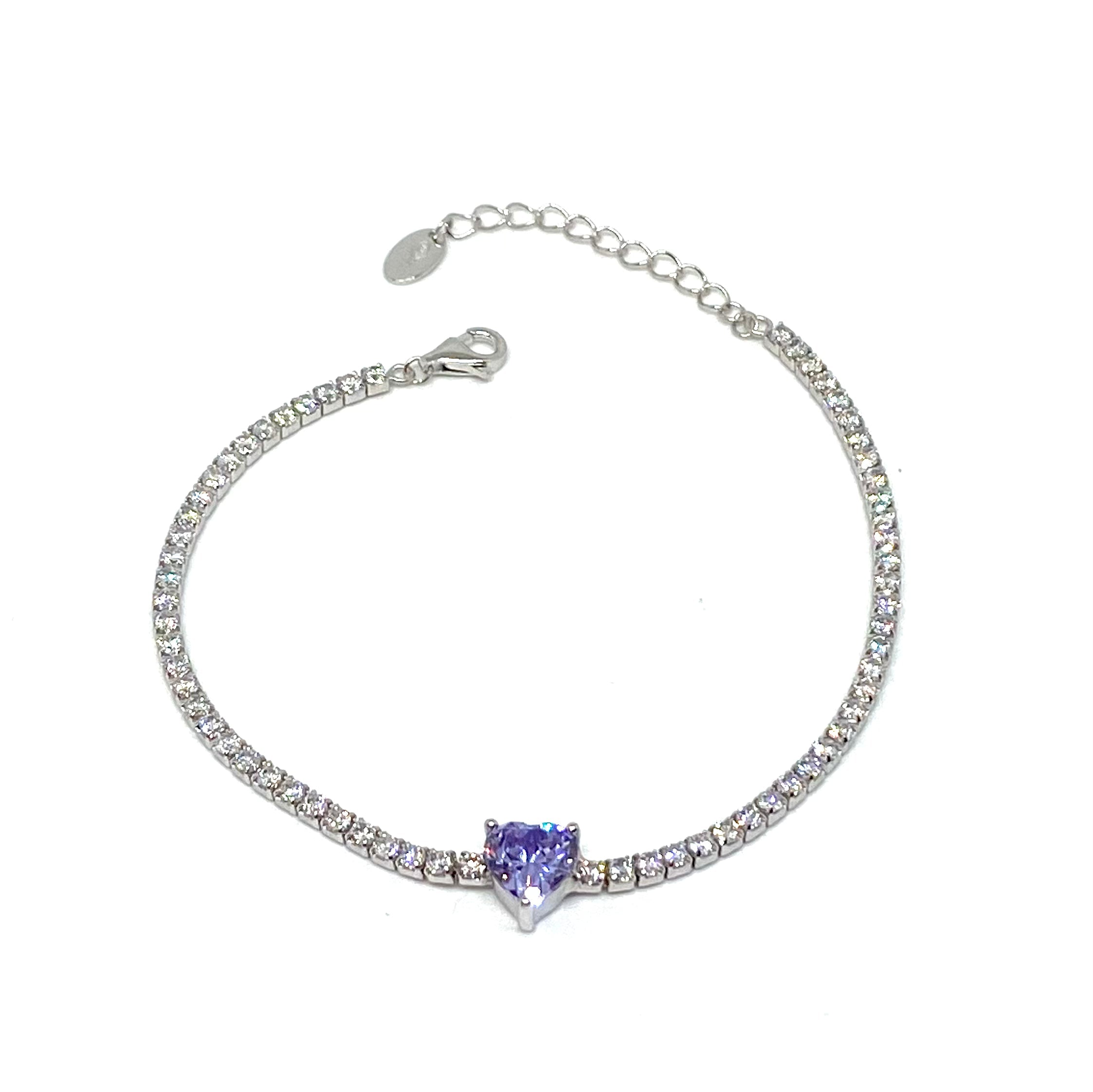 Bracciale Tennis con Cuore