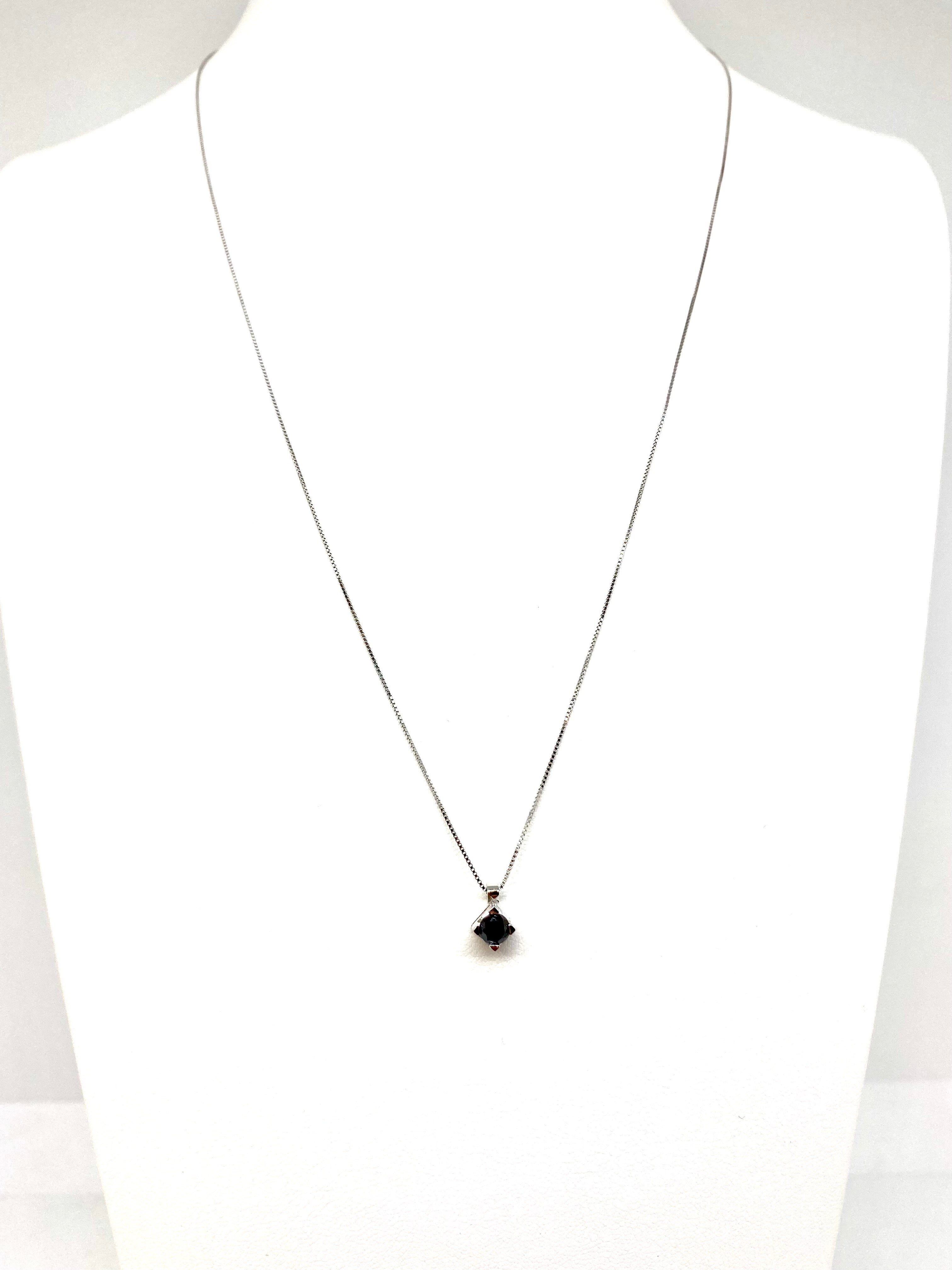 Collana Uomo - Punto Luce Nero