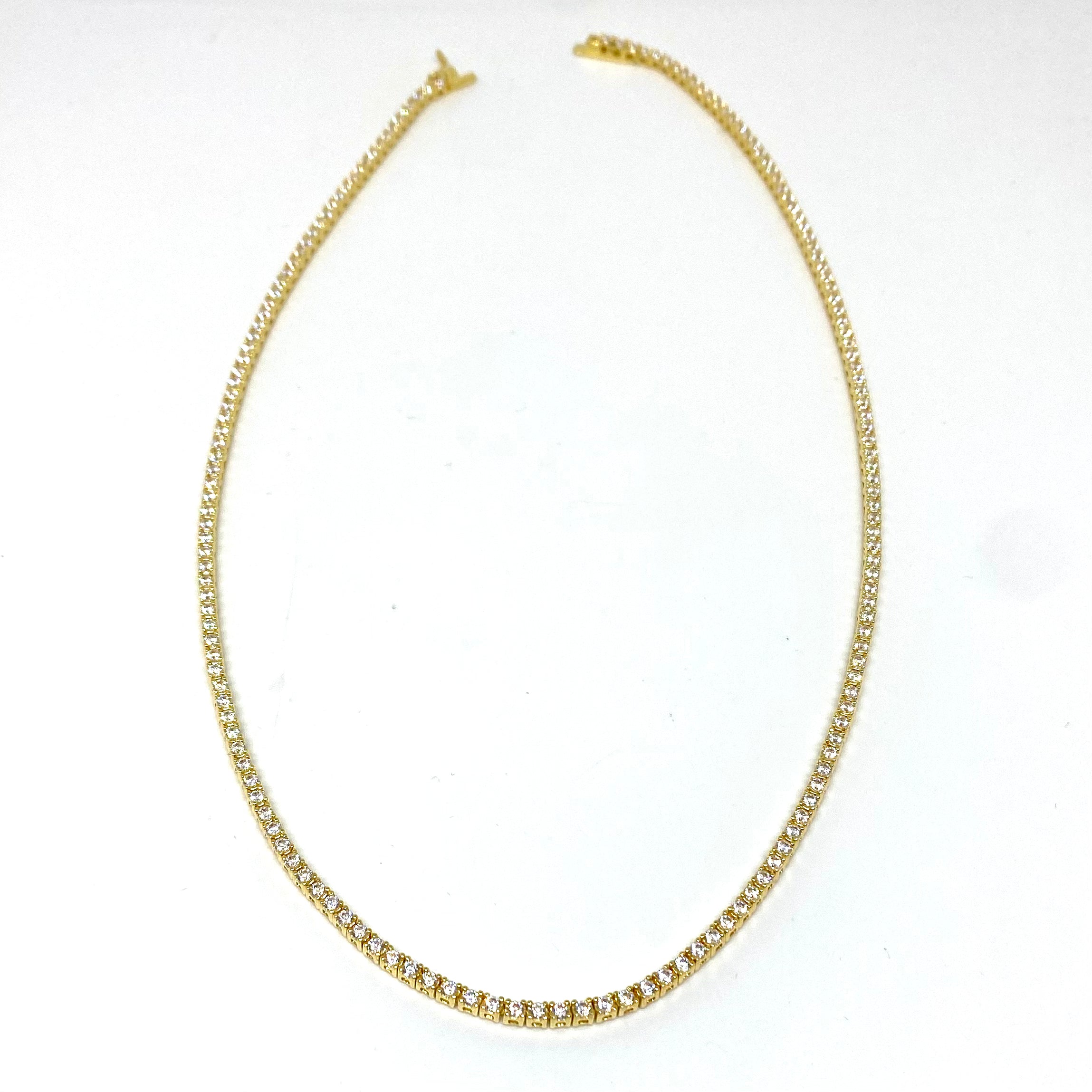 Collana Tennis - Bagno Gold