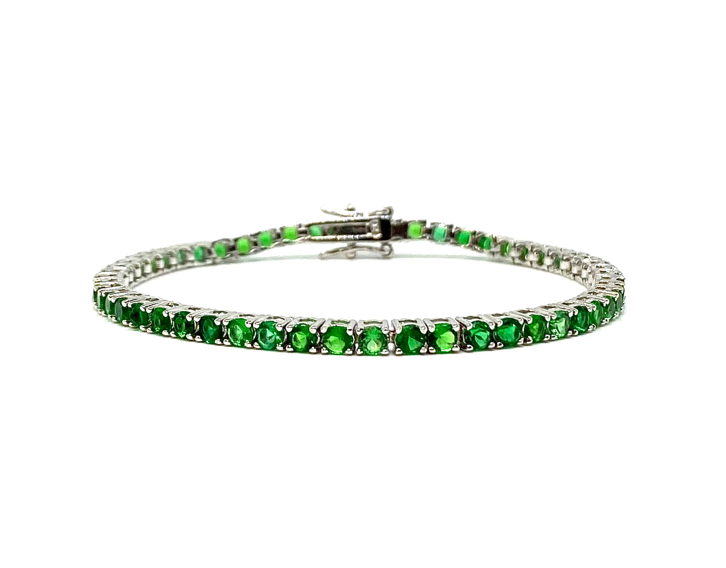 Bracciale Tennis 3MM- Verde Smeraldo