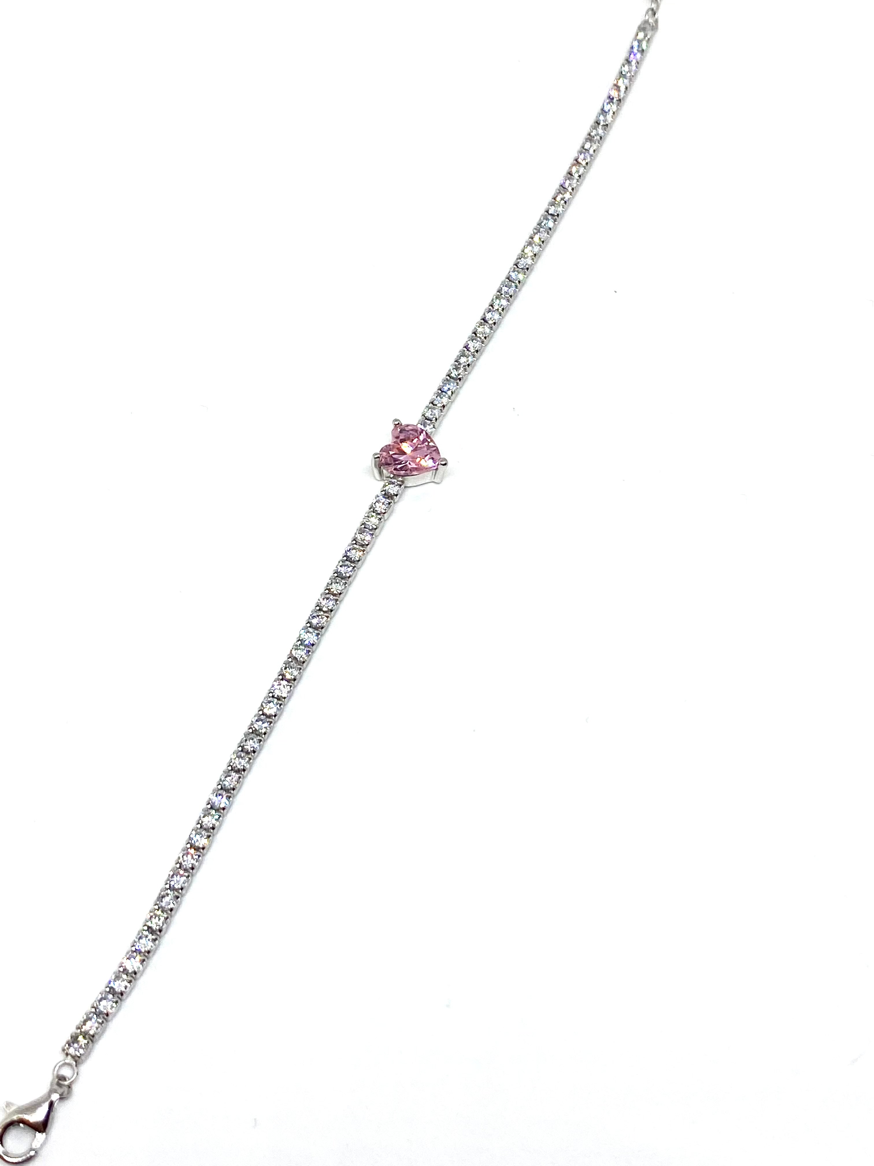 Bracciale Tennis con Cuore