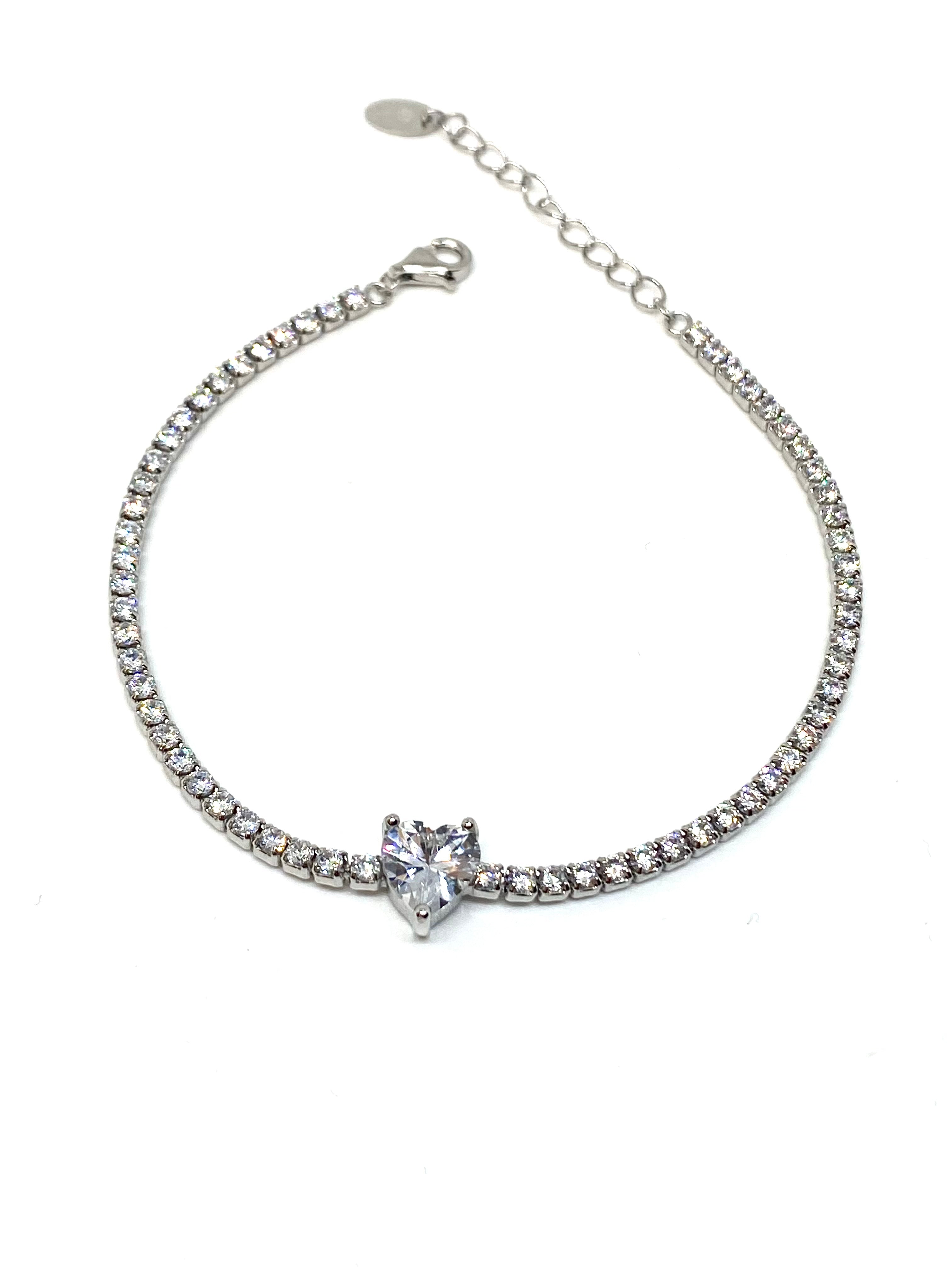 Bracciale Tennis con Cuore