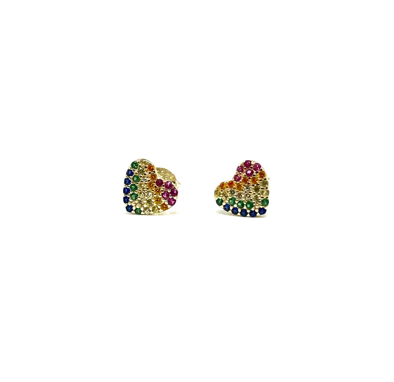 Orecchini - Cuori Multicolor